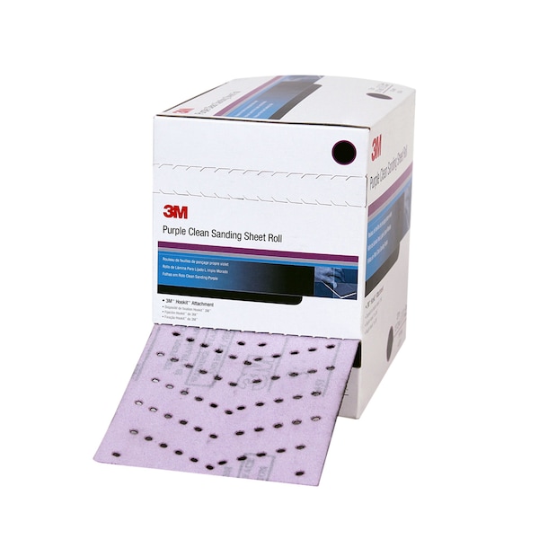 3M 3M Purple Clean Sanding Roll, 30724, 115MM x 12M, P800, 3 rolls per case, 3PK - 334U