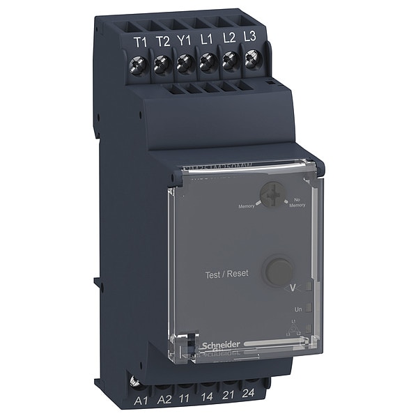 Relevador de Sensor de Corriente Ajustable, 12 pines, 24-240VACDC - RM35TM250MW