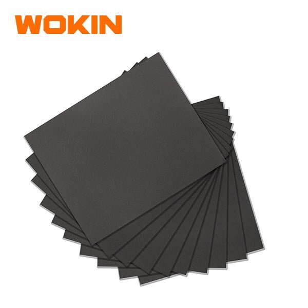 Wokin 10Pc 80 Grit  Wet Sand Paper Sheet Set - 324002