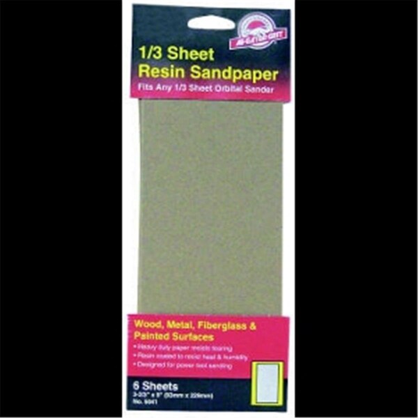 Gator Finishing 887224 0.75 in. 60 Grit Aluminum Oxide Sanding Sheet - 6 Per Pack - 0887224