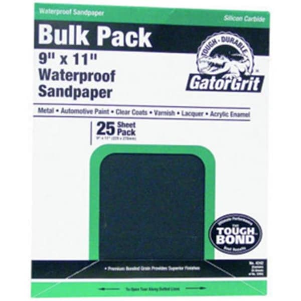 Ali Ali Industries 3280 9 x 11 in. Sandpaper Sili Cab 600 Pack Of 25 - 658799