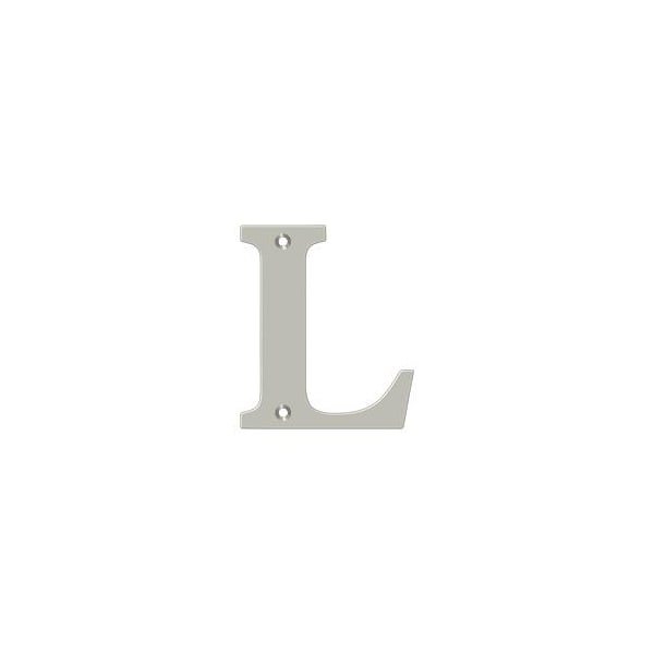Deltana Residential Letter L Satin Nickel 4" - RL4L-15