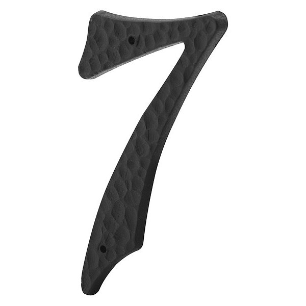 Primeline Tools 3 in. House Number 7, Plastic, Black with Nails (2 Pack) - MP5038