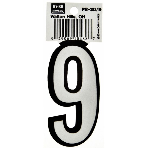 Hy-Ko 3.25In Boat Number 9, 10PK - A10488