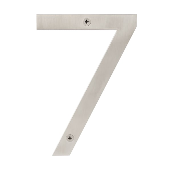 Sure-Loc Hardware Sure-Loc Hardware Stainless Steel House Number, 6, No. 7, Satin Stainless - HNSS6-7 SS