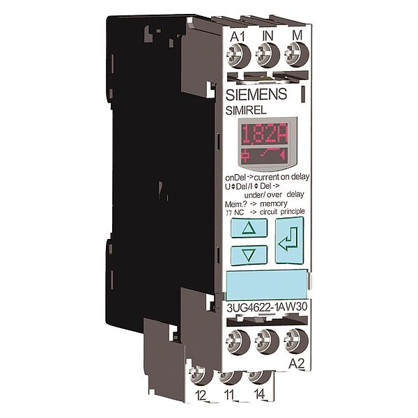 Relevador de monitoreo digital Siemens, 15 A, 24VCA/CD - 3UG4622-1AA30