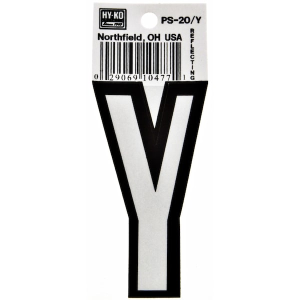 Hy-Ko 3.25In Boat Letter Y, 10PK - A10477