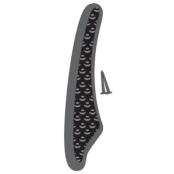 Hy-Ko 4.5In Black Zinc Number 1, 10PK - A20258