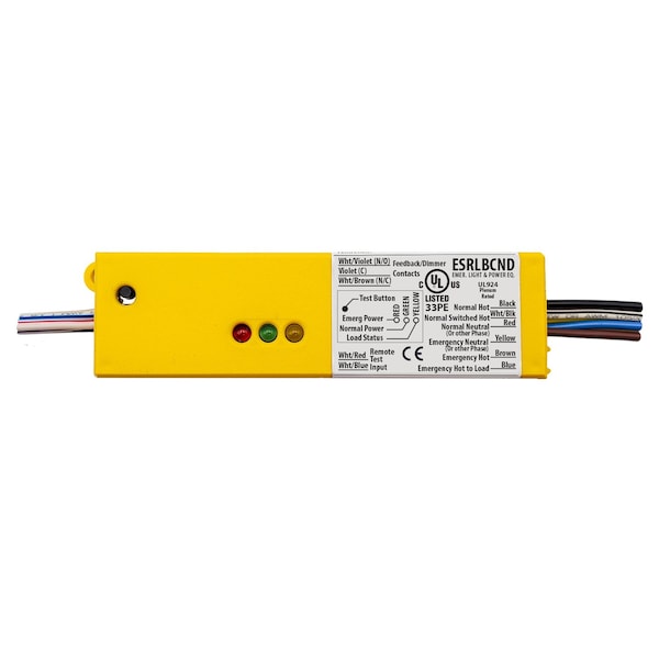Dispositivo funcional UL924 Relé Encapsulado con Contactos Auxiliares 5 Amp SPST 120-277 Vac con Anulación de Atenuador 0-10 Vdc - ESRLBCND
