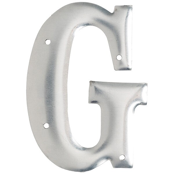 Brady Letter, Aluminum, Roman, 3 in. H, G, PK10 - 1600-G