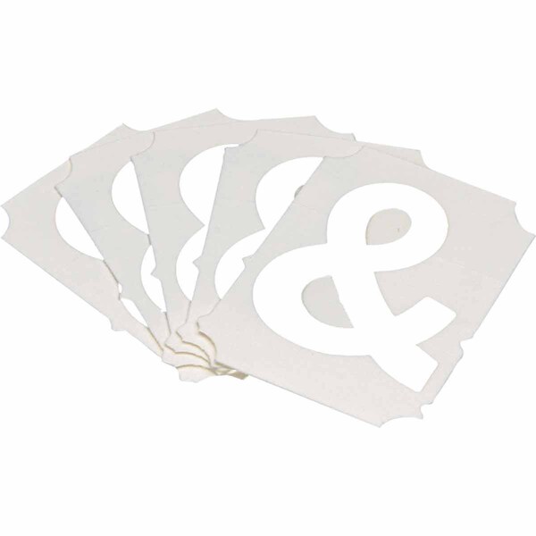 Brady Quik-Align 5080 Series Polyester 2 in Lbl Legend: & White 10PK - 5080P-&
