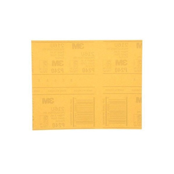 3M 3M Production Resinite Gold Sheet, 02543, 9 inx11 in, P240A, 50PK - 7000118282