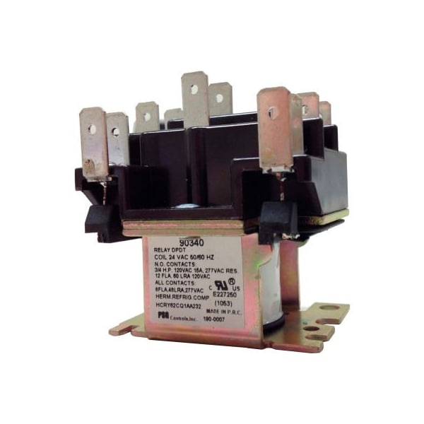 Producto de Refrigeración Internacional PSG 90340 Relé de Propósito General DPDT 50/60 Hz Doble Polo Power-Power-Coil 24VAC - 90340