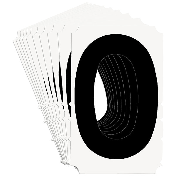 Brady Numbers and Letters Labels, PK 10 - 5180P-0