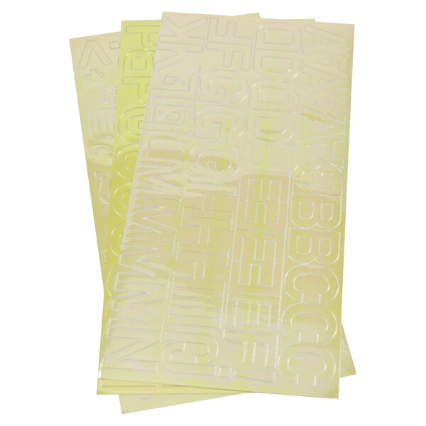 Westcott Permanent Vinyl Lettering, Helvetica 1" - 16359
