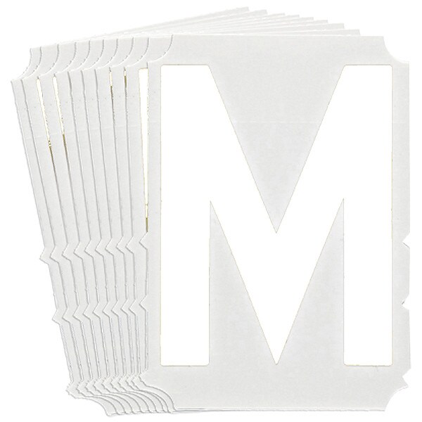 Brady Numbers and Letters Labels, PK 10 - 5210P-M