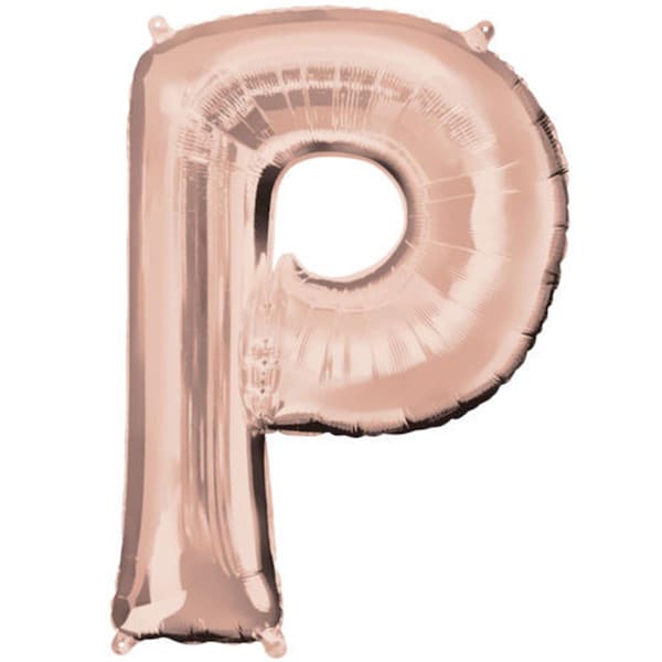 Anagram 37 in. Letter P Rose Gold Balloon - 89768