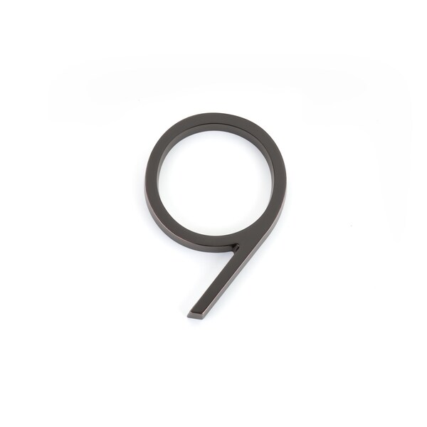 Emtek 7in Modern # 9 House Number Oil Rubbed Bronze Finish - 2839US10B