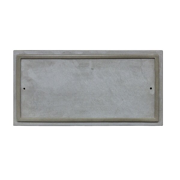 Book Publishing Co 10 in. Ridgestone Rectangle Crushed Stone Do It Yourself Kit Address Plaque in Slate Color - GR2642863