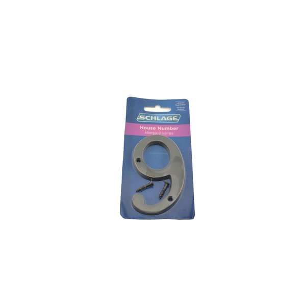 Schlage Residential Solid Brass Carded Classic House Number 9 Aged Bronze Finish - SC23096716