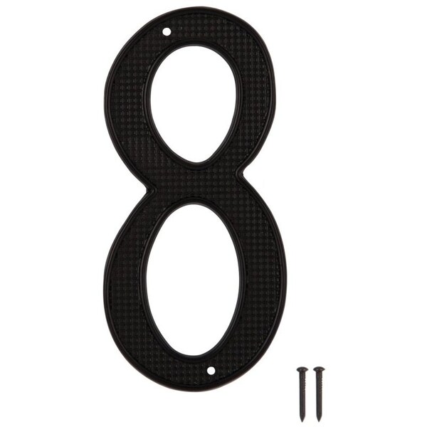 Prosource House Number, Character: 8, 4 in H Character, 2.28 in W Character - N-018-PS