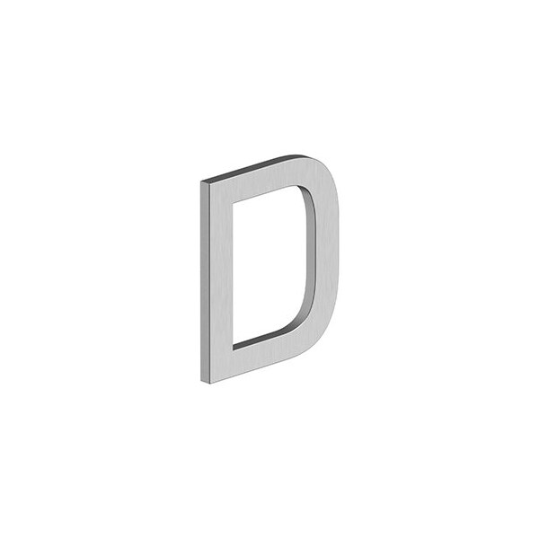 Deltana 4 LETTER D, E SERIES W/ RISERS, STAINLESS STEEL in Brushed Stainless - RNE-DU32D