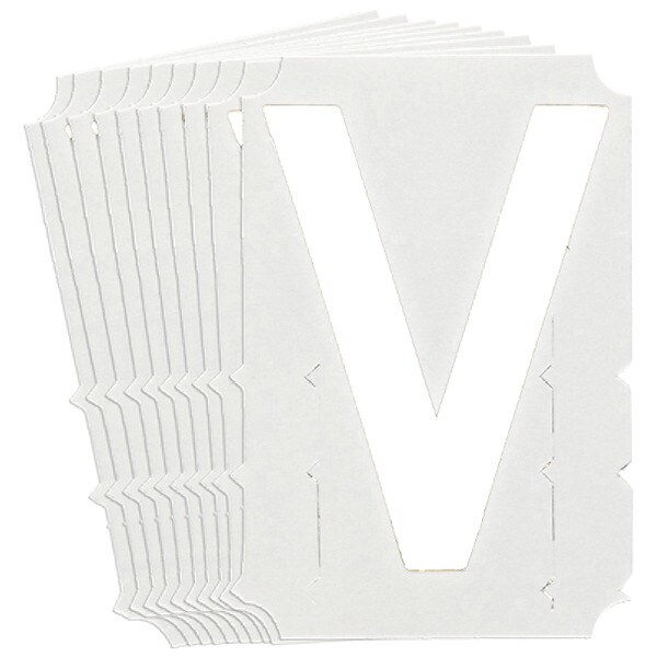 Brady Numbers and Letters Labels, PK 10 - 5130P-V