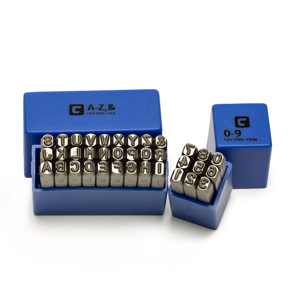Capri Tools Professional 3/16 in Letter and Number Stamp Set, 36 pcs - CP23100-316LN