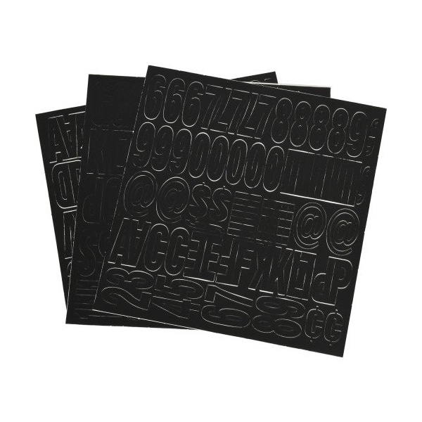 Hillman HILLMAN 1 in. Black Vinyl Self-Adhesive Letter and Number Set 0-9"	 A-Z 228 pc - 847212