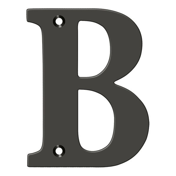 Deltana Residential Letter B Oil Rubbed Bronze 4" - RL4B-10B