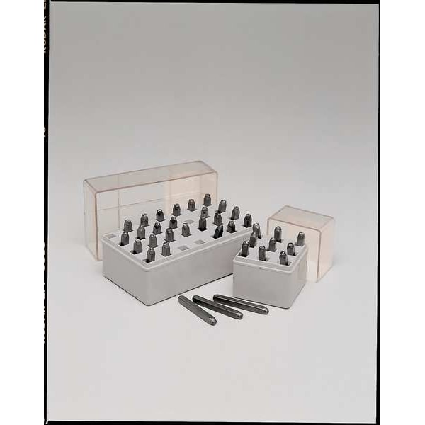 C.H. Hanson Letter Set, 1/8 In. H, Steel - 20200