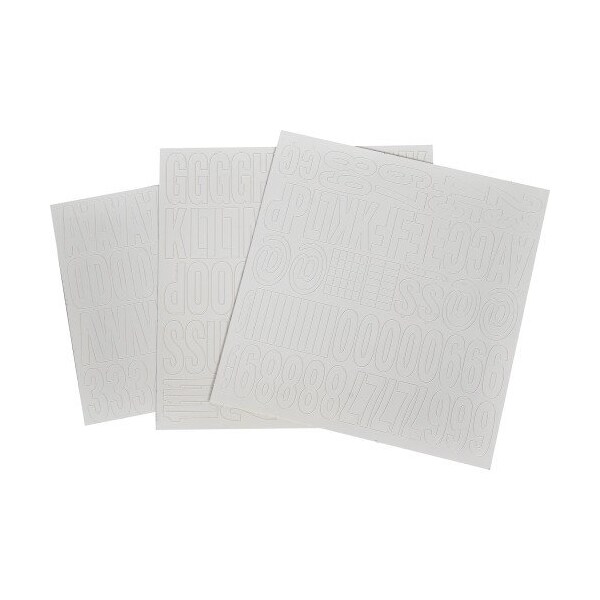 Hillman HILLMAN 1 in. White Vinyl Self-Adhesive Letter and Number Set 0-9"	 A-Z 228 pc - 847215