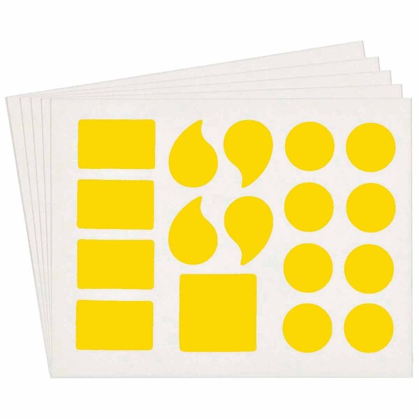 Brady Quik-Align 5110 Series Polyester 3in Lbl Legend: Assorted Punctuation YL 10PK - 5110P-PUN