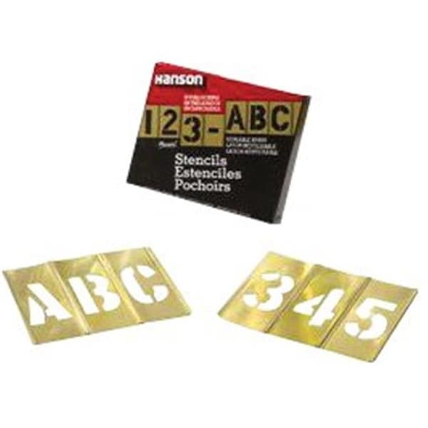 C.H. Hanson C.H. Hanson 337-10074 4 Inch 45 Pcs Set Gothic Style Letters & F - 337-10074
