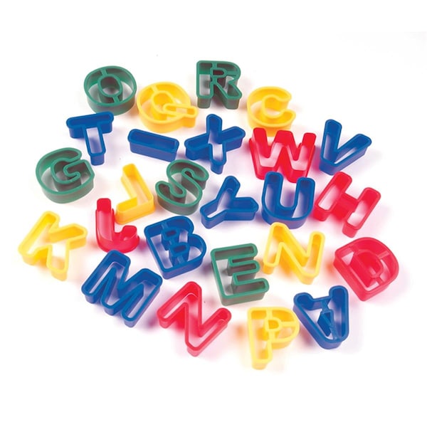 Easy-To-Organize Creativity Street Capital Letters Dough Cutters - 26 Piece, 3PK - EA3482355