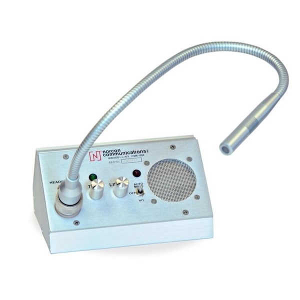 Norcon Communications Contemporary Countertop Talk Thru Unit For Security And Isolation Booths Removable Microphone 24 - TTU3X-24