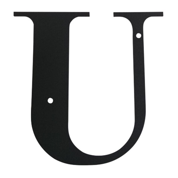 Bbq Innovations Letter U Medium - Black - 12-1/8in. x 12in. - BB4148225