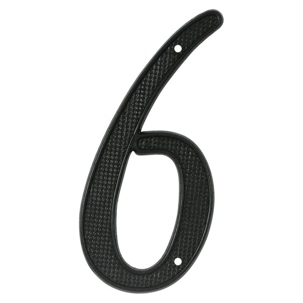 Deltana Numbers, Zinc Black 4" - RNZ46