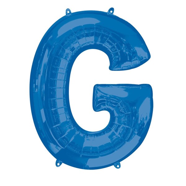 Anagram 32 in. Letter G Shape Foil Balloon Blue - 86453