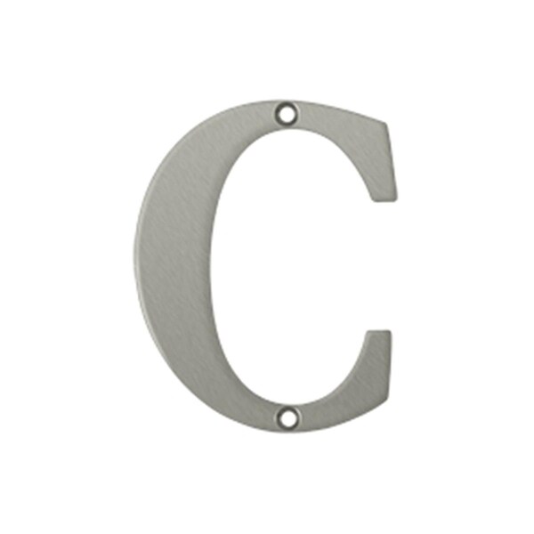 Patioplus 4 in. Residential Letter C- Satin Nickel - Solid - PA3838818