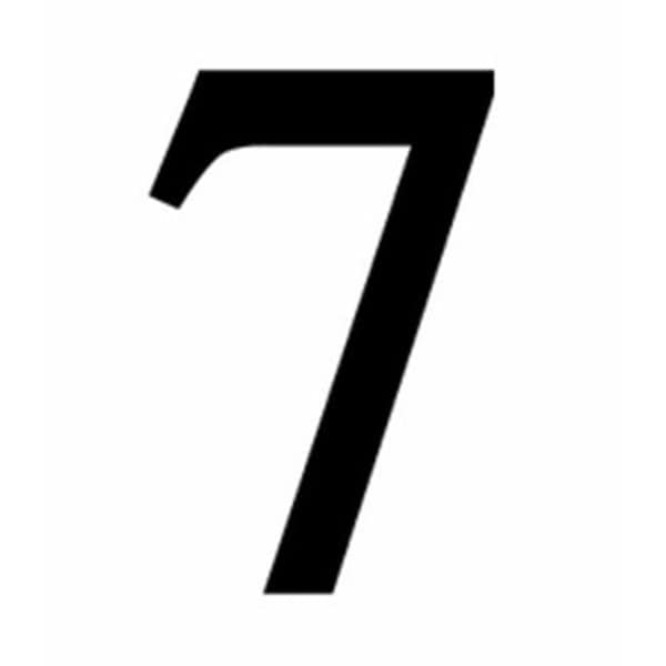 Village Wrought Iron Village Wrought Iron NUM-7-S Small Number 7 - Black - NUM-7-S