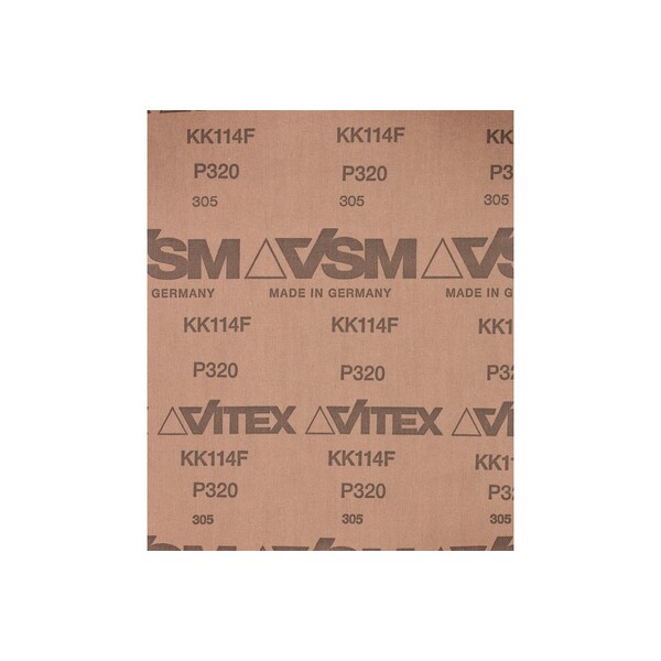Pferd 9" x 11" Abrasive Sheet - Cloth Backed - Aluminum Oxide (HP) - 320 Grit - 46922