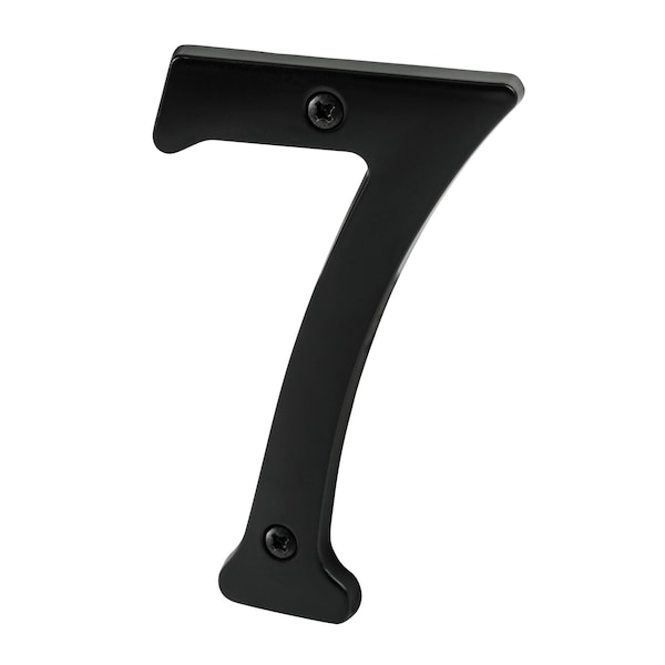 Pamex 4in Heavy Duty House Number # 7 Matte Black Finish - DD074S7BL