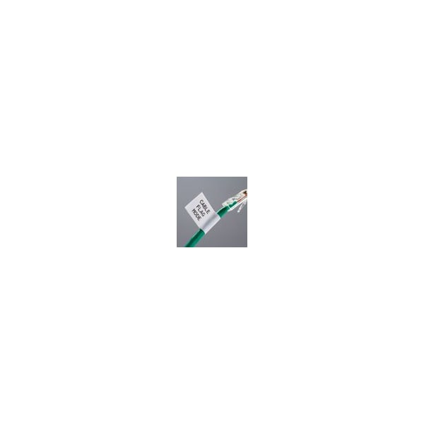 Brady Aggressive Adhesive Multi-Purpose Nylon Labels, 3/4 in W x 16 ft L, Black on White - M21-750-499