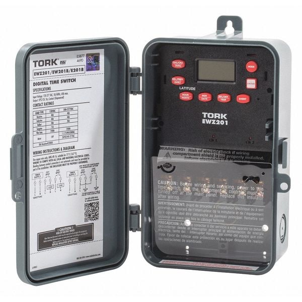 Temporizador Digital Astronómico de Nsi Industries, 2 Canales Brck (Caja no Incluida) - EWZ201C-MB