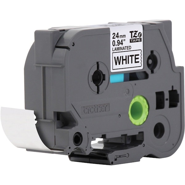 Brother Continuous Label Roll Cartridge, Black/White, Labels/Roll: Continuous - TZE251G