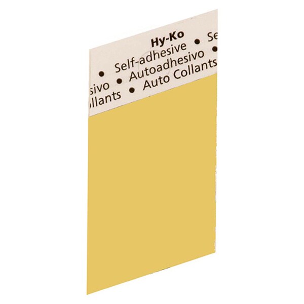 Hy-Ko 1.5 In Gold Aluminum Blank, 10PK - B00258