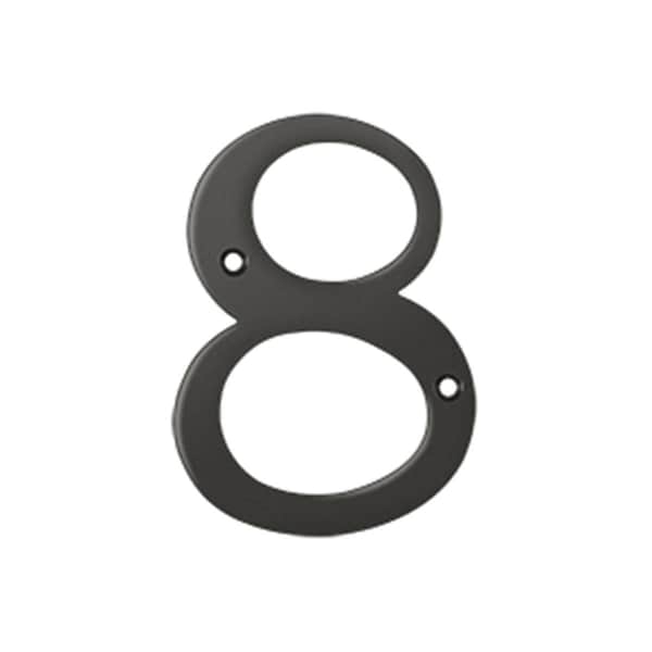 Patioplus 4 in. House Numbers, Oil Rubbed Bronze - Solid Brass - PA590278