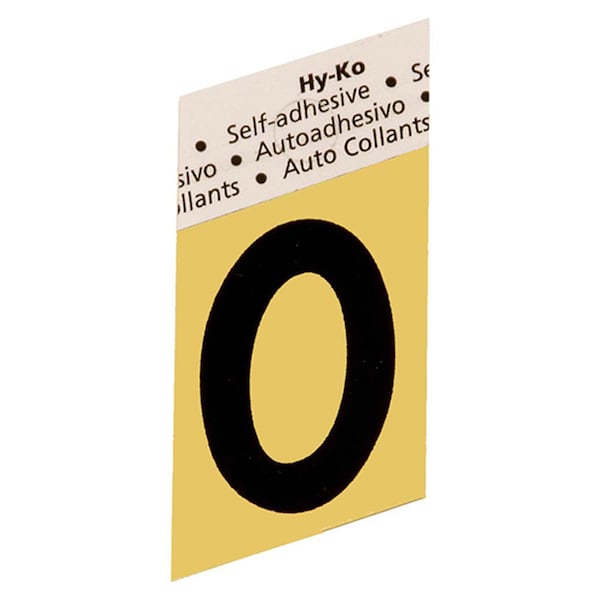 Hy-Ko 1.5 In Gold Aluminum Letter P, 10PK - B00271