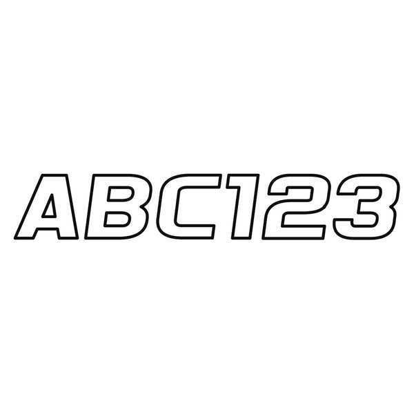 Hardline Products Number and Letter Combo Kit, 3 in. H - GWHBLK700